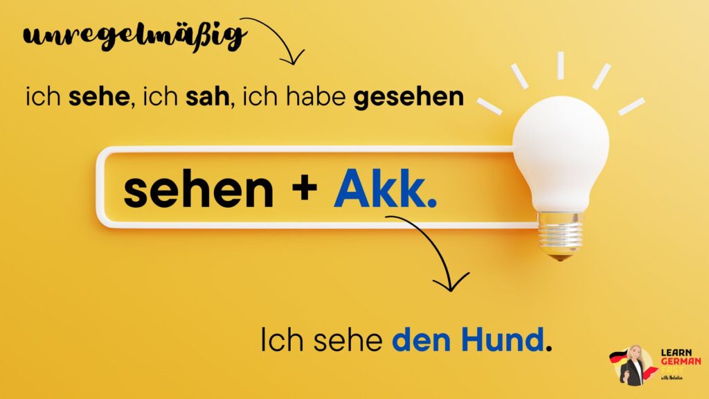 Verb sehen unregelmäßig
