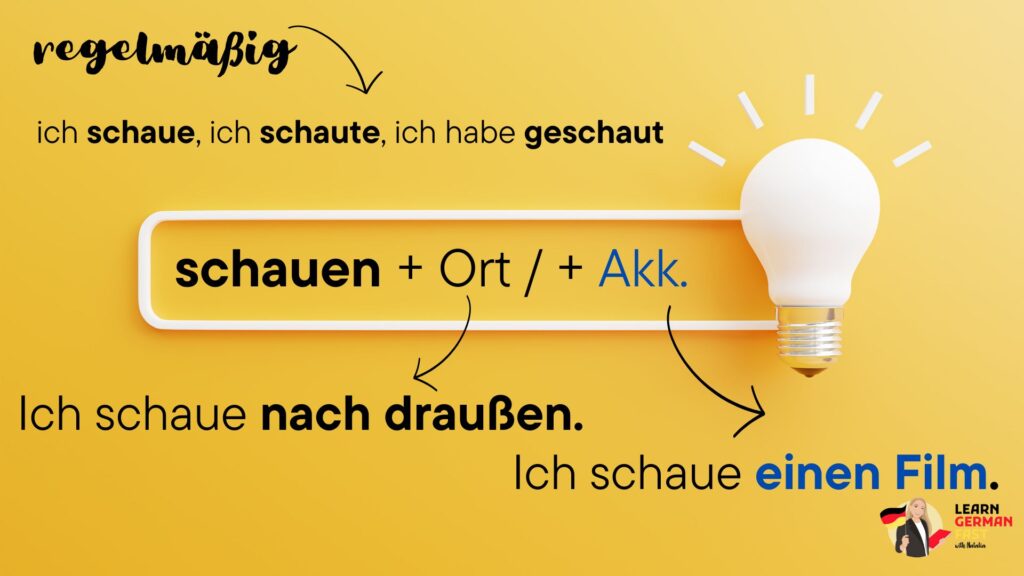 Verb schauen regelmäßig