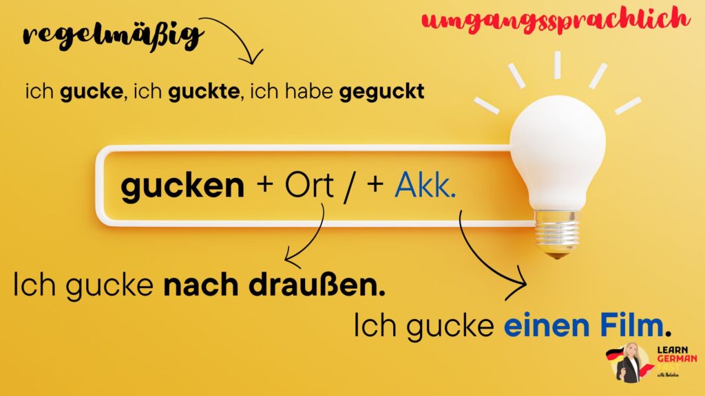 gucken Bedeutung